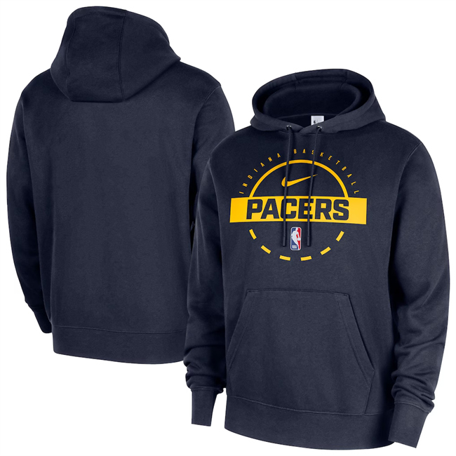Men's Indiana Pacers Navy 2025/26 Practice Club Pullover Hoodie